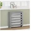 Image de Cache-radiateur sonoma gris 78x20x82 cm bois d'ingénierie, bouchon de radiateur, cache-radiateur haut, radiateur à 852686