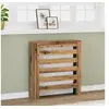 Image de Cache radiateur chêne artisanal 78x20x82 cm bois d ingénierie