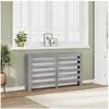 Image de Cache-radiateur sonoma gris 149x20x82 cm bois d'ingénierie, bouchon de radiateur, cache-radiateur haut, radiateur à 852704