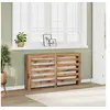 Image de Radiatorombouw 149x20x82 cm bewerkt hout artisanaal eikenkleur852707