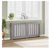 Image de Cache-radiateur sonoma gris 175x20x82 cm bois d'ingénierie, bouchon de radiateur, cache-radiateur haut, radiateur à 852758