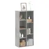 Image de Bibliothèque gris béton 50x25x105 cm bois d'ingénierie852792