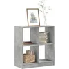 Image de Bibliothèque gris béton 68,5x32x75 cm bois d ingénierie