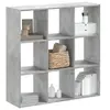 Image de Bibliothèque gris béton 102x32x102 cm bois d ingénierie