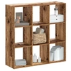 Image de Boekenkast 102x32x102 cm bewerkt hout oud houtkleurig852823