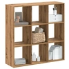 Image de Bibliothèque chêne artisanal 102x32x102 cm bois d'ingénierie, étagère, étagère à livres, support de livre, armoire de rangement 852824