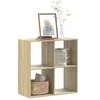 Image de Bibliothèque chêne sonoma 68,5x32x68,5 cm bois d ingénierie