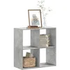 Image de Bibliothèque gris béton 68,5x32x68,5 cm bois d'ingénierie852828