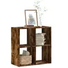 Image de Bibliothèque chêne fumé 68,5x32x68,5 cm bois d'ingénierie852829