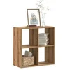 Image de Bibliothèque chêne artisanal 68,5x32x68,5 cm bois d ingénierie