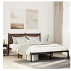 Image de Bedframe zonder matras metaal gerookt eikenkleurig 137x190 cm4007666