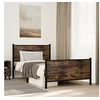 Image de Bedframe zonder matras metaal gerookt eikenkleurig 100x190 cm4007679