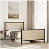 Image de Bedframe zonder matras metaal sonoma eikenkleurig 107x203 cm4007730