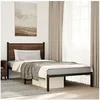 Image de Bedframe zonder matras metaal bruin eikenkleurig 107x203 cm4007761