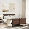 Image de Bedframe zonder matras metaal bruin eikenkleurig 137x190 cm4007782