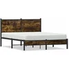 Image de Bedframe zonder matras metaal gerookt eikenkleurig 137x190 cm4007813