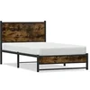Image de Bedframe zonder matras metaal gerookt eikenkleurig 100x190 cm4007826