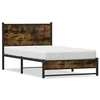 Image de Bedframe zonder matras metaal gerookt eikenkleurig 107x203 cm4007828
