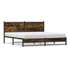 Image de Bedframe zonder matras metaal gerookt eikenkleurig 160x200 cm4007835