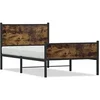 Image de Bedframe zonder matras metaal gerookt eikenkleurig 100x190 cm4007844