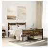 Image de Bedframe zonder matras metaal gerookt eikenkleurig 120x200 cm4007848
