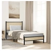 Image de Cadre de lit en métal sans matelas chêne sonoma 90x190 cm