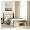 Image de Bedframe zonder matras metaal sonoma eikenkleurig 100x200 cm4007863