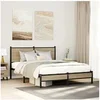 Image de Bedframe zonder matras metaal sonoma eikenkleurig 137x190 cm4007867