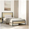 Image de Bedframe zonder matras metaal sonoma eikenkleurig 107x203 cm4007882