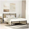 Image de Bedframe zonder matras metaal sonoma eikenkleurig 140x190 cm4007886