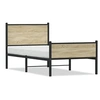 Image de Bedframe zonder matras metaal sonoma eikenkleurig 100x200 cm4007899