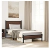 Image de Cadre de lit en métal sans matelas chêne marron 80x200 cm