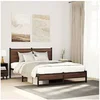 Image de Bedframe zonder matras metaal bruin eikenkleurig 140x190 cm4007940