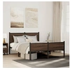 Image de Bedframe zonder matras metaal bruin eikenkleurig 140x190 cm4007958
