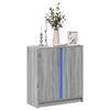 Image de Buffet avec LED sonoma gris 77x34x85 cm bois d ingénierie