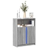 Image de Buffet avec LED sonoma gris 77x34x100 cm bois d ingénierie