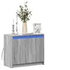 Image de Buffet avec LED sonoma gris 72x34x61 cm bois d ingénierie