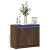 Image de Buffet avec LED chêne marron 72x34x61 cm bois d ingénierie
