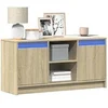 Image de Meuble TV avec LED chêne sonoma 100x34x50 cm bois d'ingénierie 852189
