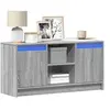 Image de Meuble TV avec LED sonoma gris 100x34x50 cm bois d'ingénierie 852192