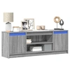 Image de Meuble TV avec LED sonoma gris 139,5x34x50 cm bois d'ingénierie 852199