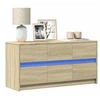 Image de Meuble TV avec LED chêne sonoma 100x34x50 cm bois d'ingénierie 852217