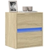 Image de Meuble TV mural avec lumières LED chêne sonoma 41x31x45 cm