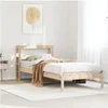 Image de Cadre de lit avec tête de lit 90x200 cm bois de pin massif, lit, mobilier de chambre, lit en bois, lit simple, cadre 3305716