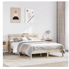 Image de Cadre de lit avec tête de lit 160x200 cm bois de pin massif, lit, meuble de chambre à coucher, lit en bois, lit 3305726
