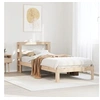 Image de Cadre de lit avec tête de lit 90x190 cm bois de pin massif, lit, mobilier de chambre, lit en bois, lit simple, cadre 3306033