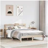 Image de Bedframe met hoofdbord massief grenenhout 140x190 cm3306039