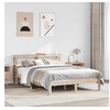 Image de Bedframe met hoofdbord massief grenenhout wit 140x200 cm3306047