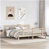 Image de Cadre de lit avec tête de lit sans matelas 180x200 cm 3306118