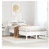 Image de Bedframe zonder matras massief grenenhout wit 120x190 cm3306166